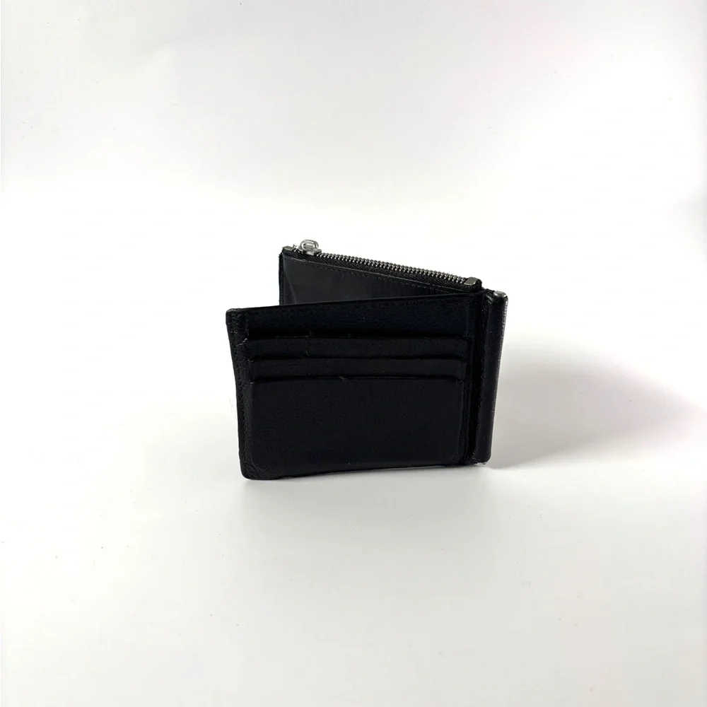 Maison Martin Margiela Black Leather Key & Card Holder